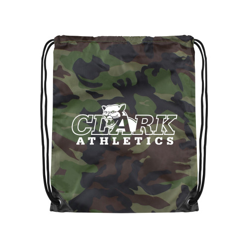 Camo Drawstring Backpack - Primary Logo