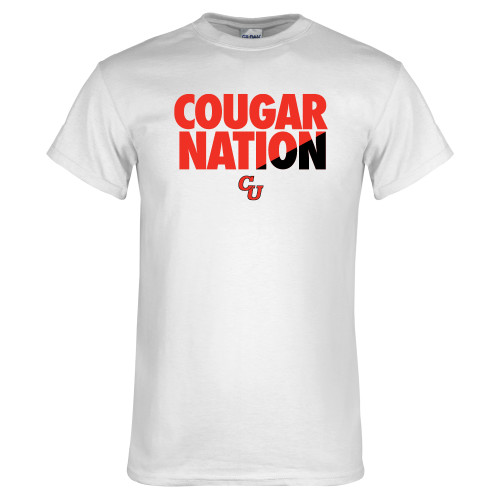  White T Shirt - Cougar Nation