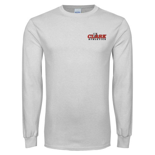  White Long Sleeve T Shirt - Primary Logo
