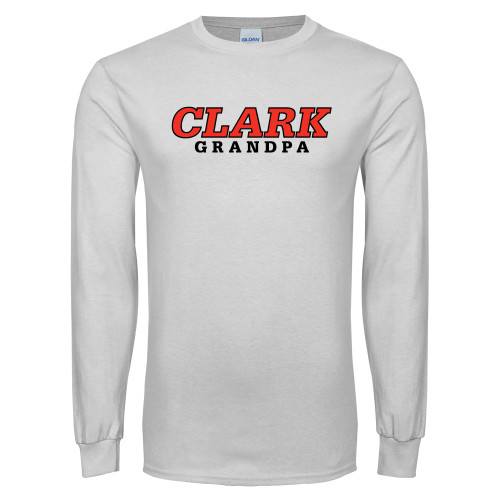  White Long Sleeve T Shirt - Grandpa