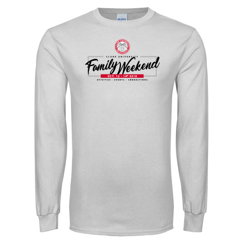  White Long Sleeve T Shirt - Family Weekend
