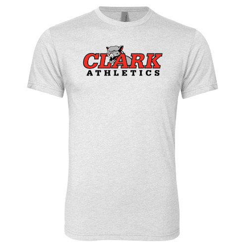  Next Level Heather White Triblend Tee - Primary Logo