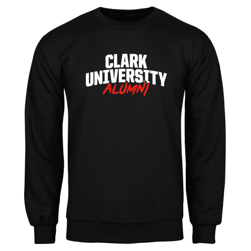 Black Fleece Crew - Clark University Alumni Stacked