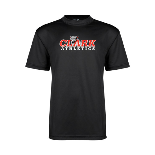  Youth Performance Black Tee - Primary Logo
