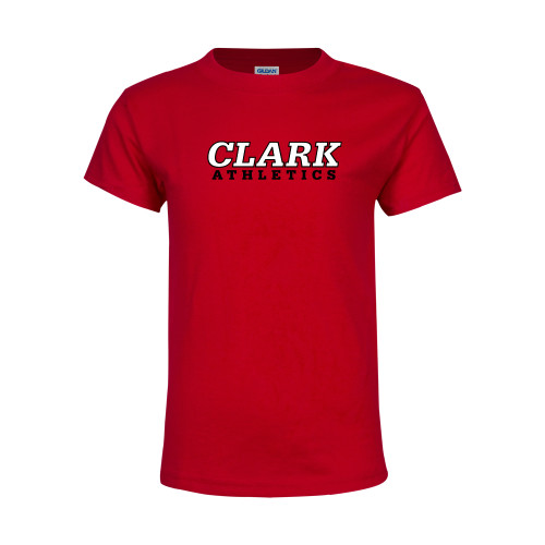  Youth Red T Shirt - Clark Athletics