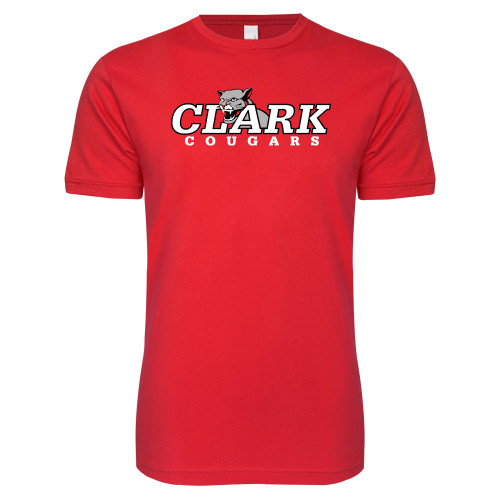  Next Level Red Softstyle T Shirt - Secondary Logo