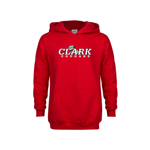  Youth Red Fleece Hoodie - Secondary Logo
