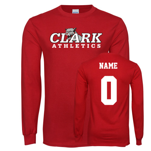  Red Long Sleeve T Shirt - Primary Logo