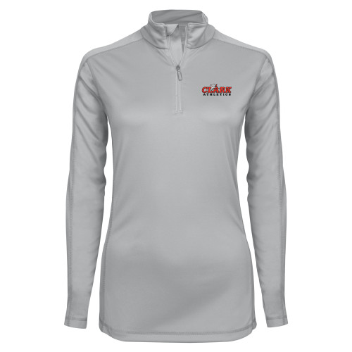  Syntrel Womens Platinum Interlock 1/4 Zip - Primary Logo