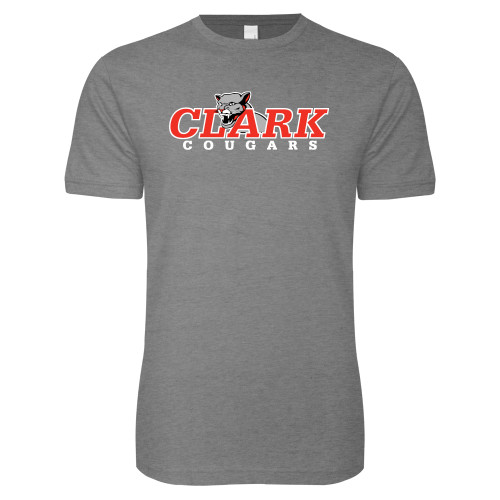  Next Level Heather Grey SoftStyle T Shirt - Secondary Logo