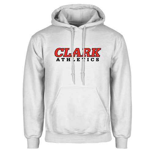  White Fleece Hoodie - Clark Athletics