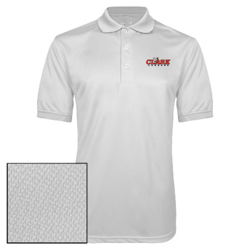  White Dry Mesh Polo - Secondary Logo