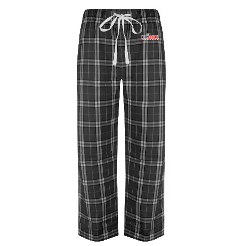  Black/Grey Flannel Pajama Pant - Secondary Logo