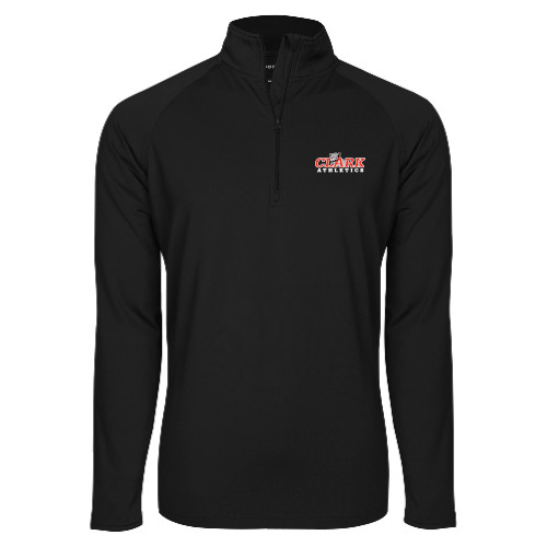  Sport Tek Black Sport Wick Stretch 1/2 Zip Pullover - Primary Logo