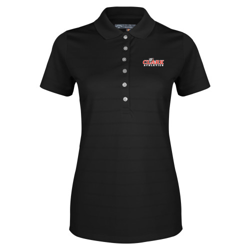  Callaway Womens Black Opti Vent Polo - Primary Logo