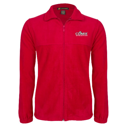  Red Fleece Full Zip Jacket - Primary Logo