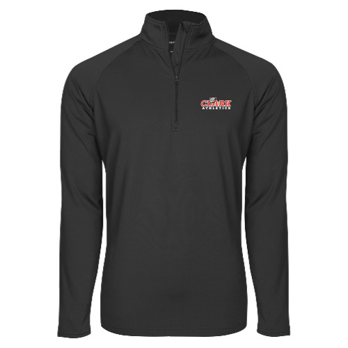  Sport Tek Charcoal Sport Wick Stretch 1/2 Zip Pullover - Primary Logo