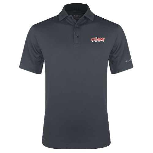  Columbia Charcoal Omni Wick Drive Polo - Primary Logo