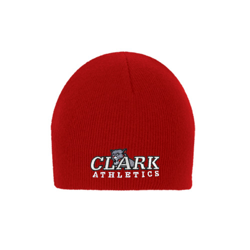  Red Knit Beanie - Primary Logo