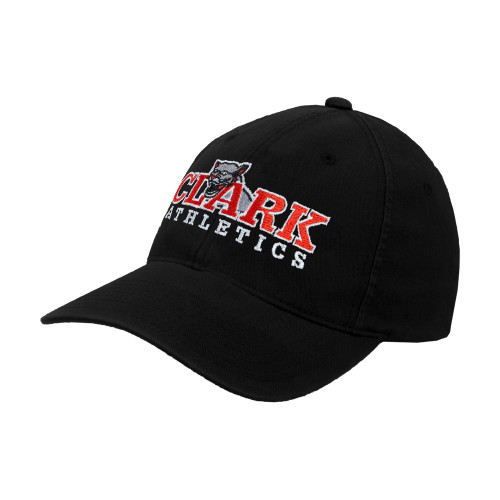 Clark UniverS/Mity Black Flexfit Structured Low Profile Hat - Primary Logo