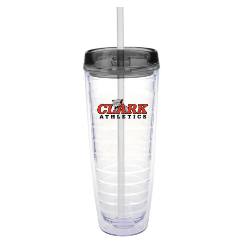  Tritan Double Wall Tumbler w/Charcoal Top 26oz - Primary Logo