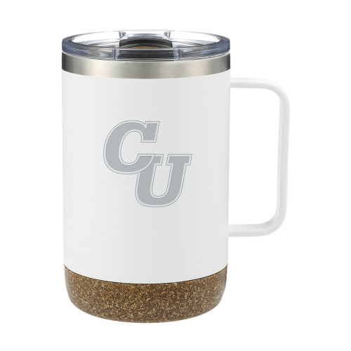  Valhalla Vacuum Insulated Camp White Mug 14oz - Interlocking CU Engraved