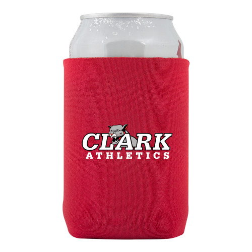  Neoprene Red Can Holder - Primary Logo