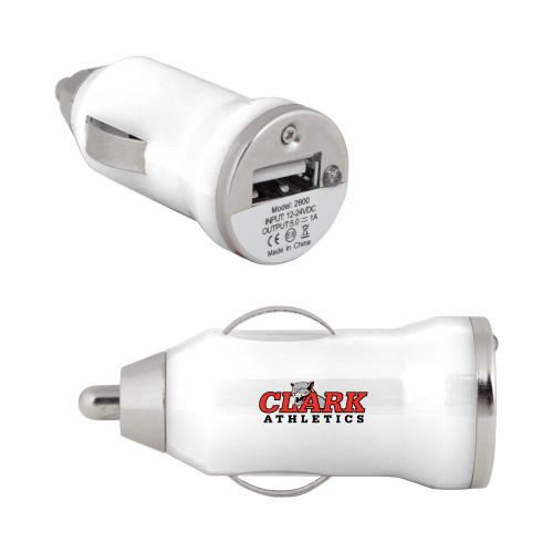  On the Go White Car Charger - Primary Logo