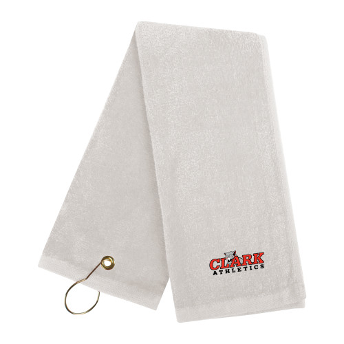  White Golf Towel - Primary Logo