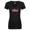 Thumbnail image for  Next Level Womens Black Ideal V Tee