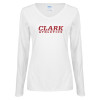 Thumbnail image for  Womens White Long Sleeve V Neck Tee