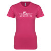 Thumbnail image for  Next Level Womens Fuchsia Boyfriend Tee
