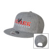 Thumbnail image for  Heather Grey Wool Blend Flat Bill Snapback Hat
