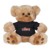 Thumbnail image for  Plush Big Paw 8 1/2 inch Brown Bear w/Black Shirt