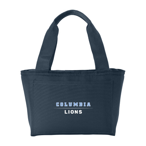  Insulated Navy Lunch Tote - Columbia Lions Wordmark