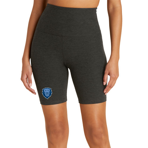  Beyond Yoga Womens Darkest Night Spacedye Keep Pace Biker Short  - Columbia Primary Spirit Mark - Beyond Yoga