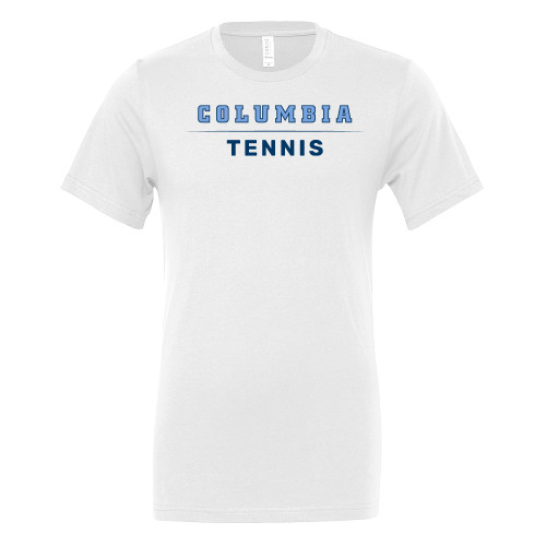  Bella + Canvas White Jersey Cotton T Shirt - Columbia - Tennis