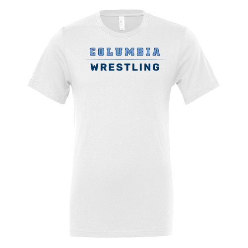  Bella + Canvas White Jersey Cotton T Shirt - Columbia - Wrestling