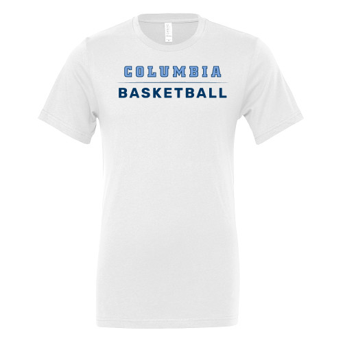  Bella + Canvas White Jersey Cotton T Shirt - Columbia - Basketball