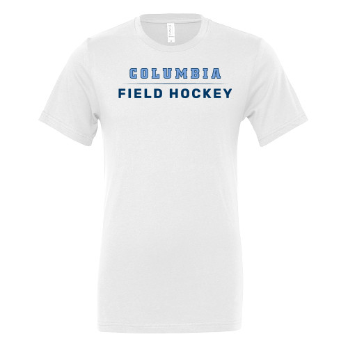  Bella + Canvas White Jersey Cotton T Shirt - Columbia - Field Hockey