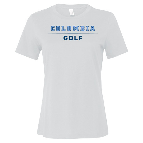  Bella + Canvas Womens White Relaxed Cotton T Shirt - Columbia - Golf