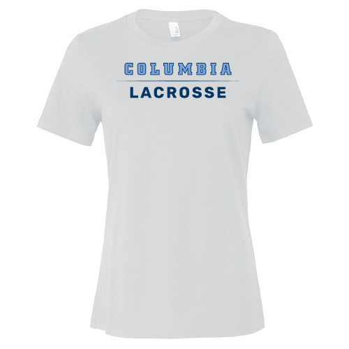  Bella + Canvas Womens White Relaxed Cotton T Shirt - Columbia - Lacrosse
