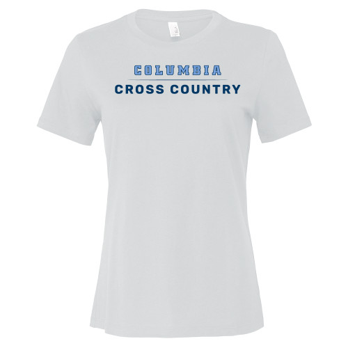 Bella + Canvas Womens White Relaxed Cotton T Shirt - Columbia - Cross Country