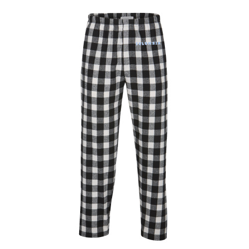  Boxercraft Black/White Unisex Buffalo Flannel Pajama Pant - Columbia Wordmark