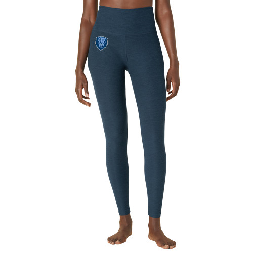  Beyond Yoga Womens Nocturnal Navy High Waisted Midi Legging - Columbia Primary Spirit Mark - Beyond Yoga