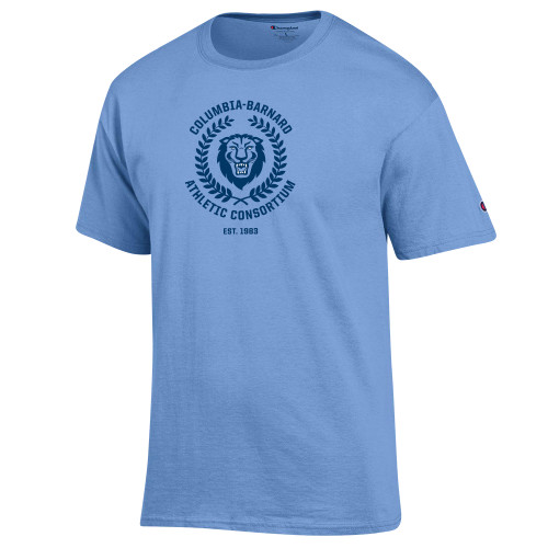  Champion Light Blue T Shirt - Columbia Barnard Athletic Consortium