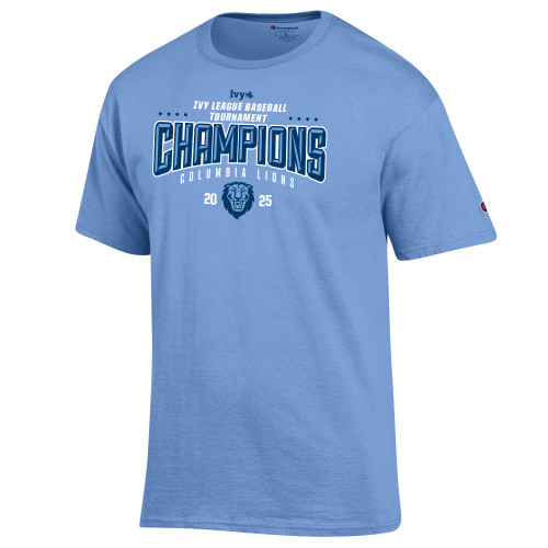  Champion Light Blue T Shirt - 2025 Ivy League Tournament Baseball Champions