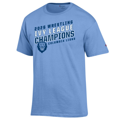  Champion Light Blue T Shirt - 2026 Wrestling Ivy League Champions