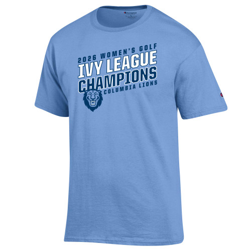  Champion Light Blue T Shirt - 2026 Womens Golf Ivy League Champions