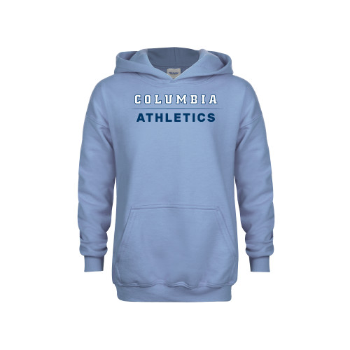  Youth Light Blue Fleece Hoodie - Columbia Athletics - Primary Wordmark